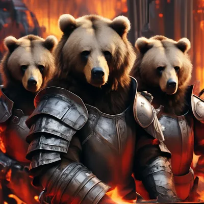 Три Медведя\", Картина - Stanislav Martinovich | Artmajeur
