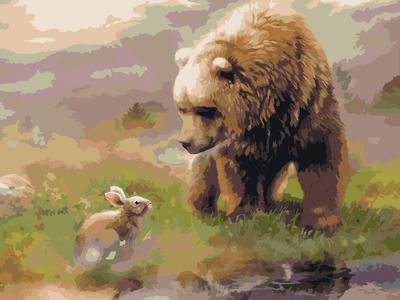 Картина янтарная \"Три медведя\", арт. 8114678 — 28800 руб. купить в каталоге  интернет-магазина Лавка Подарков в Москве