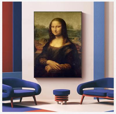 Картина на холсте «Улыбка Моны Лизы», портрет, репродукция, классические  художественные принты известной Моны Винчи для гостиной, Декор | AliExpress