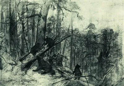 О картине Ивана Ивановича Шишкина \"Утро в сосновом лесу\"