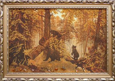 Картина на холсте/\"Утро в сосновом лесу\" Шишкин, 60х40см ArtZakaz 9198745  купить за 1 444 ₽ в интернет-магазине Wildberries