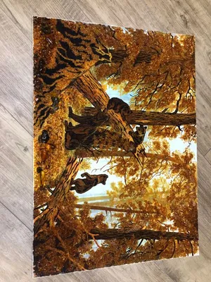 Картина утро в сосновом лесу в …» — создано в Шедевруме