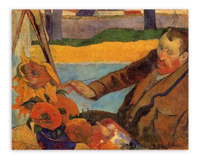 Картина художника Винсента Ван Гога \"Подсолнухи\", на натуральном хлопковом  холсте, на подрамнике, в подарок для интерьера