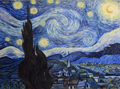 Картина (постер) - Ван Гог - Звёздная ночь | купить в КартинуМне!, цены от  990р.