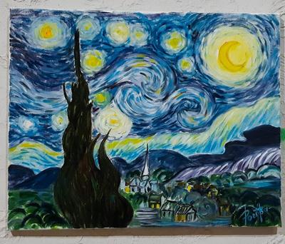Картина «Звёздная ночь» (Ван Гог) - Творилка - всё для любителей ручного  творчества!