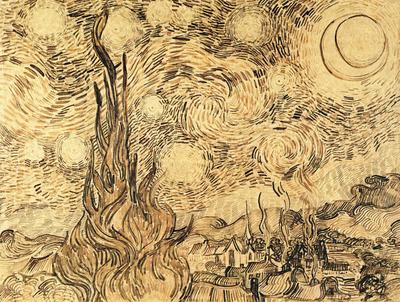 Набор для вышивания Звездная ночь по мотивам картины В. Ван Гога – купить в  интернет-магазине РИОЛИС (1088)