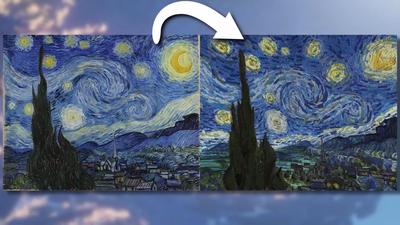 Картина Ван Гога Звёздная ночь …» — создано в Шедевруме