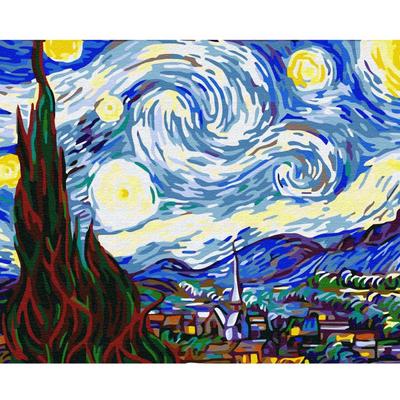 Картина по номерам \"Ван Гог. Звездная ночь\" (400х500 мм) OZ : купить в  интернет-магазине — OZ.by