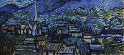 Звездная ночь Ван Гог — 9360606 50х60 см / Купить картину по номерам  Schipper