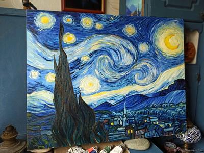 Картина \" Звёздная ночь (Ван Гог) \": 899 000 сум - Живопись Ташкент на Olx