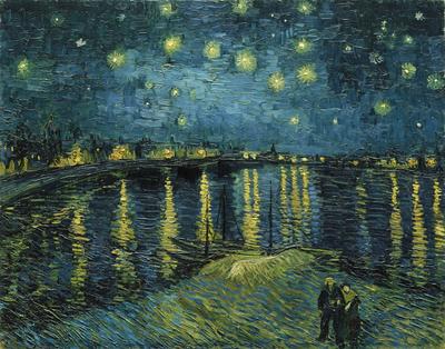 Картина Винсента Ван Гога Звездная ночь над Роной | Артхив