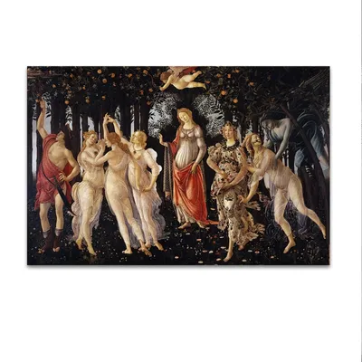 Сандро Боттичелли - Весна (Примавера). Деталь: Флора, 1482: Описание  произведения | Артхив