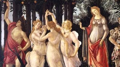 Сандро Боттичелли - Весна (Примавера). Деталь: Венера, 1482: Описание  произведения | Артхив