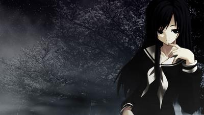 Download wallpaper 1366x768 anime, girl, gothic, eyes, red tablet, laptop  hd background