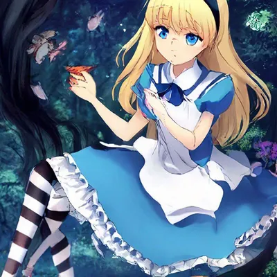 Алиса в стране чудес или аниме» — создано в Шедевруме