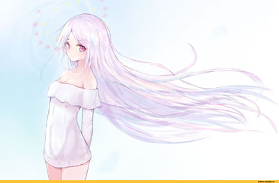 Женский костюм Милая аниме девушка-ангел с белыми волосами — купить по цене  4695 руб в интернет-магазине #3340835