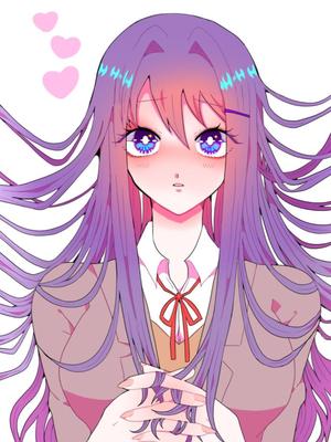 женщина с фиолетовыми волосами аниме персонаж иллюстрации png | Klipartz