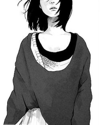 Аниме девушка с короткими волосами в зимней одежде из мультфильма | Премиум  Фото