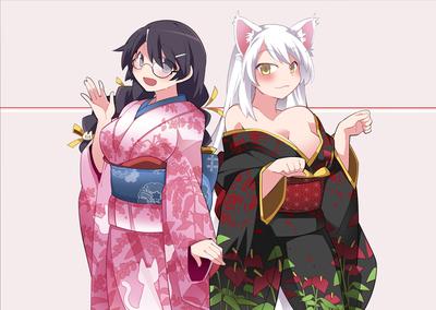 Девушки и кимоно | Пикабу