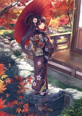 Девушек в кимоно пост👘 | Anime Art{RUS} Amino