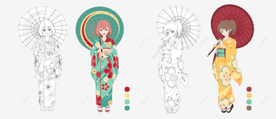 Привлекательное кимоно JumpTime для девушек, 13 см x 12,7 см, автомобильная  наклейка D-Frag! Мультяшная красота аниме JDM Наклейка на окно | AliExpress