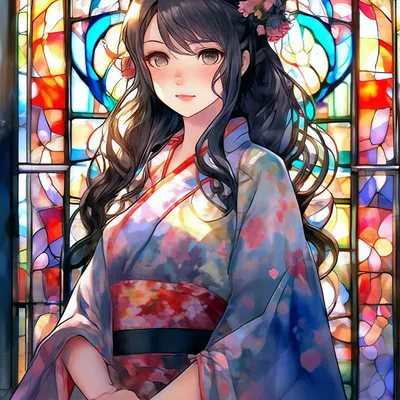 Девушка в кимоно арт - фото и картинки abrakadabra.fun