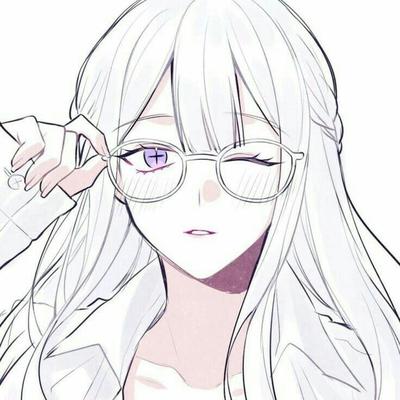 Anime girl red hair and glasses | Аниме девушка, Эскизы персонажей, Аниме