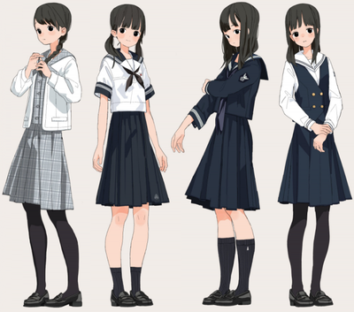 Картинки аниме девушки в школьной форме
