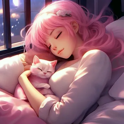 Спящая девушка аниме рисунки (41 фото) » рисунки для срисовки на  Газ-квас.ком