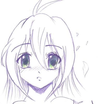 Cute anime sketch | Anime girl drawings, Drawing people, Pictures to draw