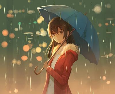 3 красивых и романтичных аниме про дождь и отношения двух людей, которых он  так или иначе сблизил | Baka-Blog | Дзен
