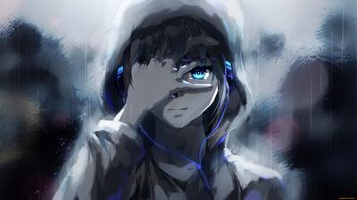 Аниме девушка под дождем, 1 мужчина, Широкие черные волосы, 4k аниме обои,  После дождя не бывает мальчиков - SeaArt AI
