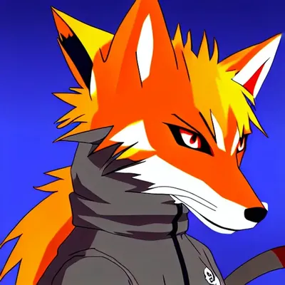 Cute muddy furry anime fox on Craiyon