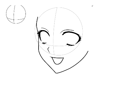 Как нарисовать аниме лицо - пошаговая инструкция