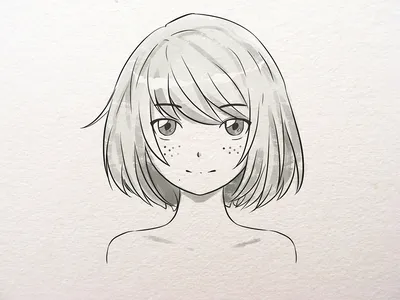 Рисунки аниме лица для срисовки (94 фото)