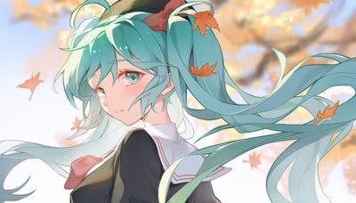 Hatsune miku - a virtual singer and popular anime character on Craiyon