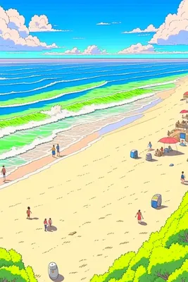 Картина по номерам «Аниме. Селфи на пляже», 30х40 см купить по цене 799 руб  в интернет-магазине ОФИСКЛАСС