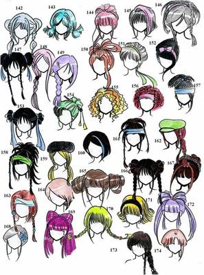 Картинки аниме волосы девушки (47 фото) » Картинки, раскраски и трафареты  для всех - Klev.CLUB