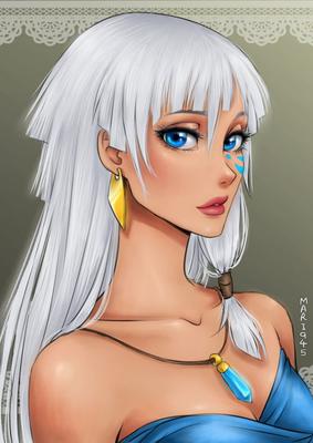 Кристальная принцесса, аниме-девушка, …» — создано в Шедевруме