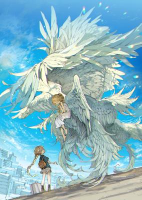 Картина по номерам Аниме \"Девушка с крыльями под зонтиком\", А4 | Буквоед  Арт. 978-0-02-919513-9