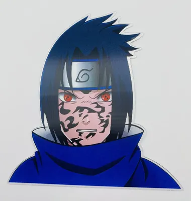 HIGH QUALITY 3D Anime Naruto Sasuke Uchiha Curse Mark Decal Sticker | eBay