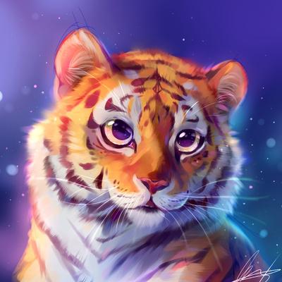 Картинки аниме тигров