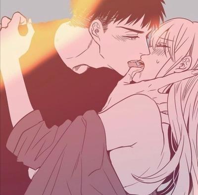 Аниме пара целуются | Anime, Art