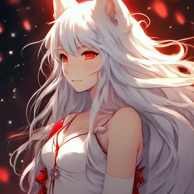 Картинки аниме волчицы