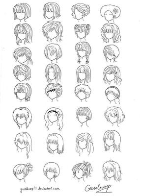 Картинки аниме волосы