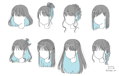 Как раскрашивать Волосы (аниме/манга)