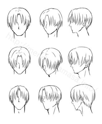 Как можно нарисовать волосы в стиле аниме : | Аниме Арты ^_^ | ВКонтакте