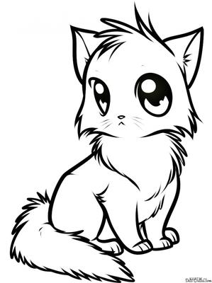 Кошка Anime Аниме - Бесплатная векторная графика на Pixabay - Pixabay