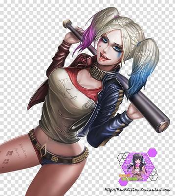 Free: Suicide Squad Harley Quinn, Harley Quinn Joker Batman Poison Ivy  Anime, Harley Quinn, comics, fictional Characters, chibi png - nohat.cc