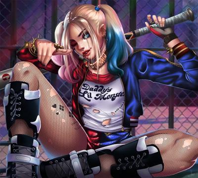 ARTWORK] Original Harley Quinn redrawn in an Anime Style by artist Phaedra  Toms aka me. : r/DCcomics
